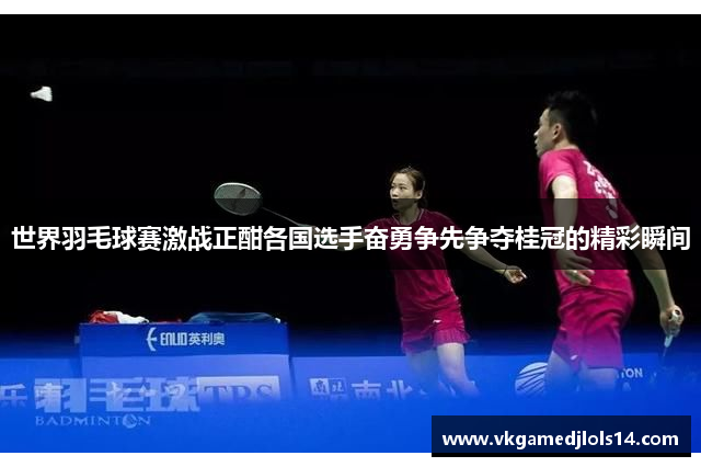 世界羽毛球赛激战正酣各国选手奋勇争先争夺桂冠的精彩瞬间